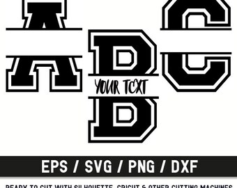 SPLIT Font svg,Split Font svg file,Split Font Cut File,Split Letters svg,Split Alphabet,Split font Silhouette, Cricut,Split Monogram svg