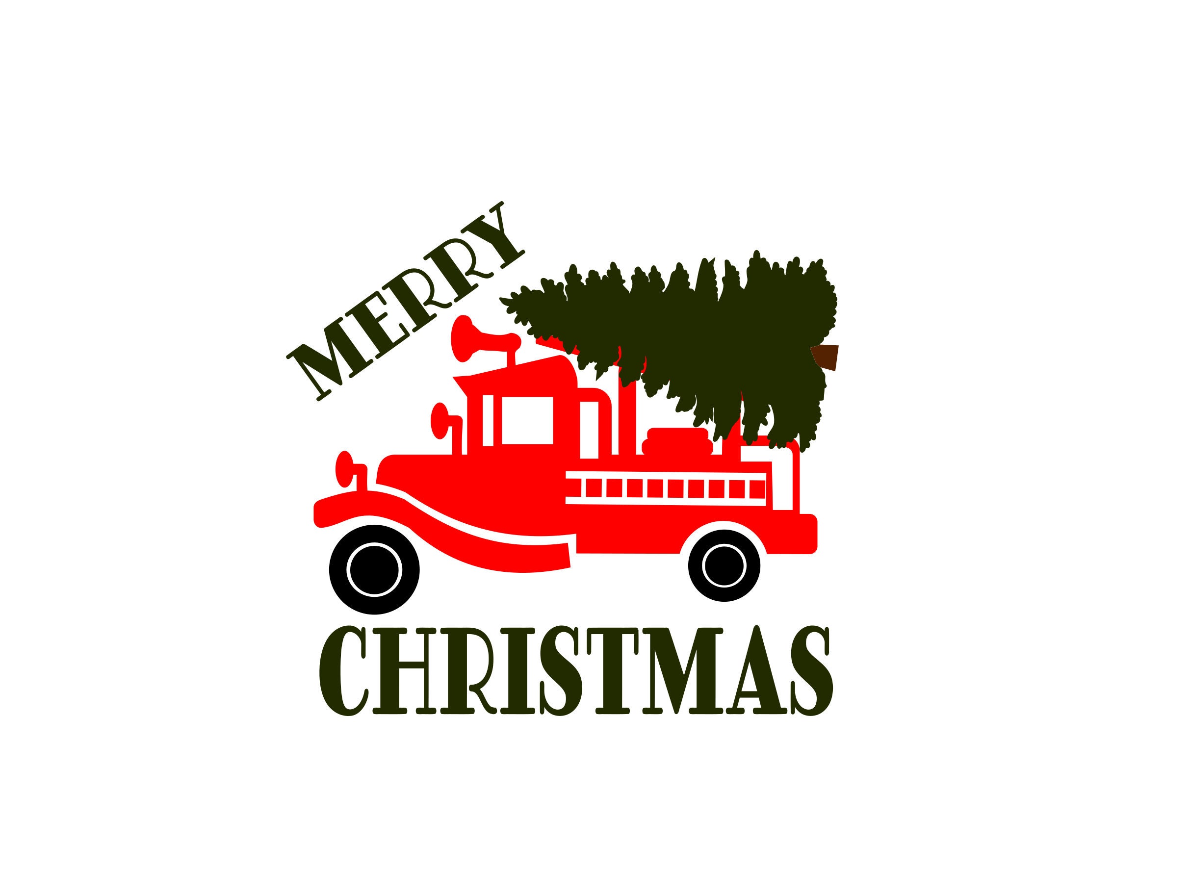 Download Christmas svg, truck svg, Christmas Truck svg, fire truck ...
