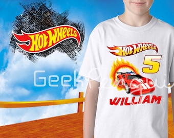 HOT WHEELS Birthday Shirt, Hot Wheels Shirt, Hot Wheels inspired family birthday theme shirt, Hot Wheels party shirt