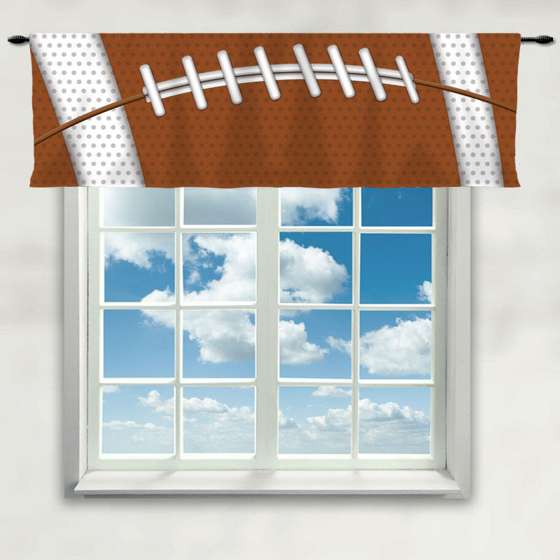 Football Curtain or Valance Football Team Colors Window