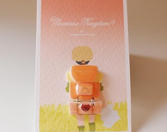 Sam's Backpack Pin - Moonrise Kingdom Pin / Wes Anderson / Jewelry / Wes Anderson Pin