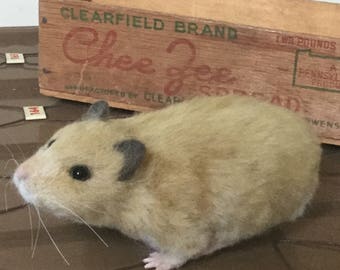 Needle Felted Hamster,Felted Animal,Handmade