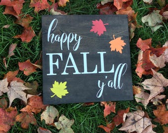 Happy fall y'all | Etsy