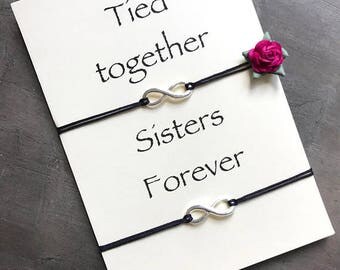 Sister bracelet, Sister gift, Big Little bracelet, Sister jewelry, Friendship bracelets, Sister bracelets for 2, Sisters forever, A33
