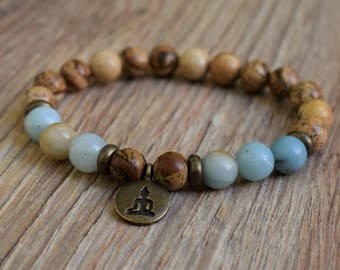 buddha bracelet womens mala bracelet yoga bracelet spiritual bracelet buddhist jewelry meditation bracelet energy bracelet buddha jewelry