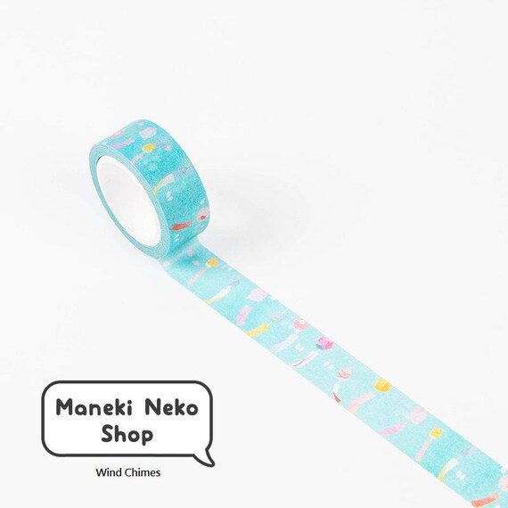 Wind Chimes Washi Tape Japanese Japan Paper Chime Blue Wind Chimes Washi Tape Japanese Japan Paper Chime Blue Pastel Summer From Manekineko On Studio