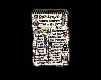 Phish Setlist Pin from 10-19-95 Kansas City, Missouri Municipal Auditorium