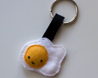 Sunny Side Up Egg Keyring