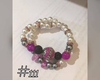 Lava Bead accented diffuser bracelets