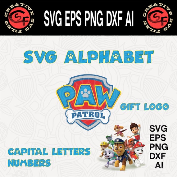 Free Free Paw Patrol Alphabet Svg Free 691 SVG PNG EPS DXF File