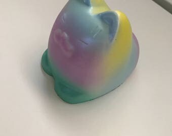 Kiibru Scented Sweet Tiger Squishy 10.5cm Shiny Rainbow Multicolors Slow Rising With Packaging