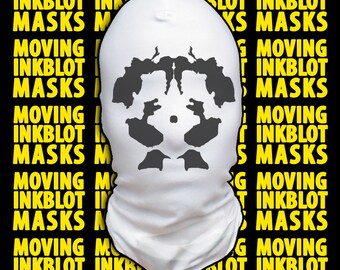 Halloween Rorschach Moving Inkblot Mask - Psychotic