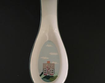 Nantucket by Claire Murray/Sakura stoneware spoon rest