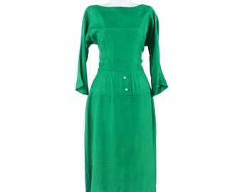 Green Silk Dress