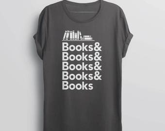 Book Shirt, Literary Tshirt, literary gift for reader, book lover shirt, book nerd gift for english teacher, gift for librarian shirt, vneck