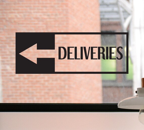 deliveries sign