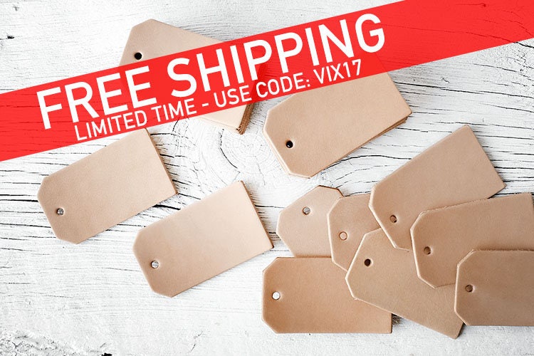 100 Blank Leather Luggage Tag Cut Outs 100 Pack Pre Punched