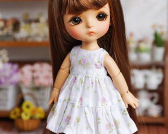 Lati Yellow/ Puki Fee - "Dreamy Blossom" Patchwork Dress - LightFloral Color
