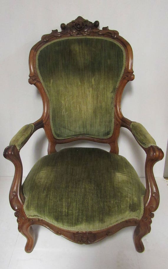 Victorian upholstered armchair