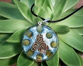 Jade Orgone Pendant - Heart Chakra Balancing - Handmade Healing Jewellery, Spiritual Gift, Healer Necklace - Large