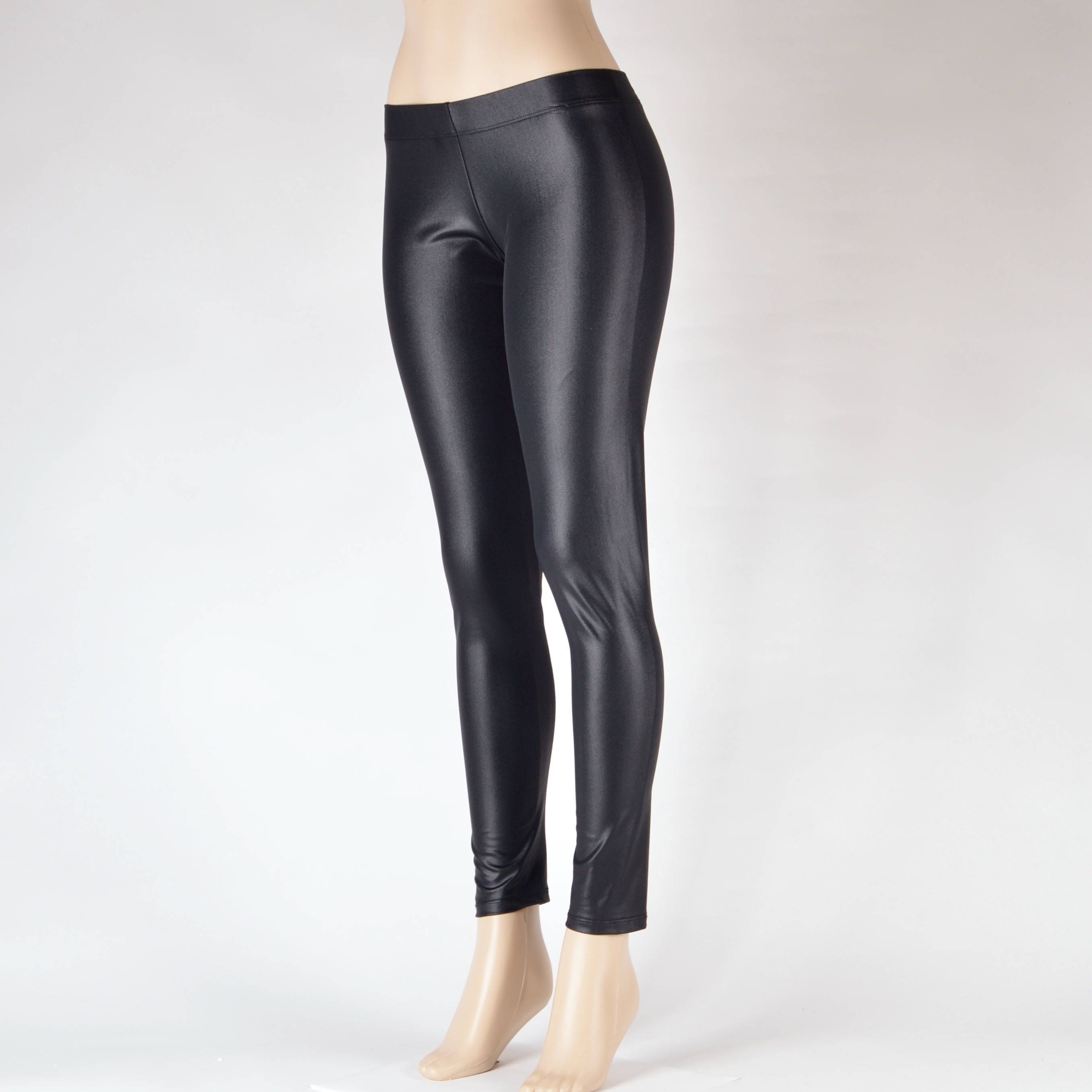 Leatherlook Spandex Leggings & Flares // Faux Leather Bell