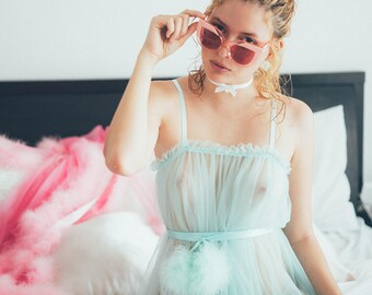 Mint Blushing Babydoll