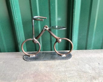 Metal bicycle art | Etsy