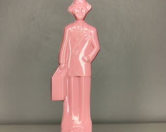 vintage pink plastic Fuller Brush Co. letter opener - one sided