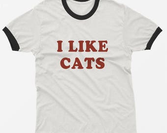 Cat lover gift shirt funny womens shirts with saying tumblr