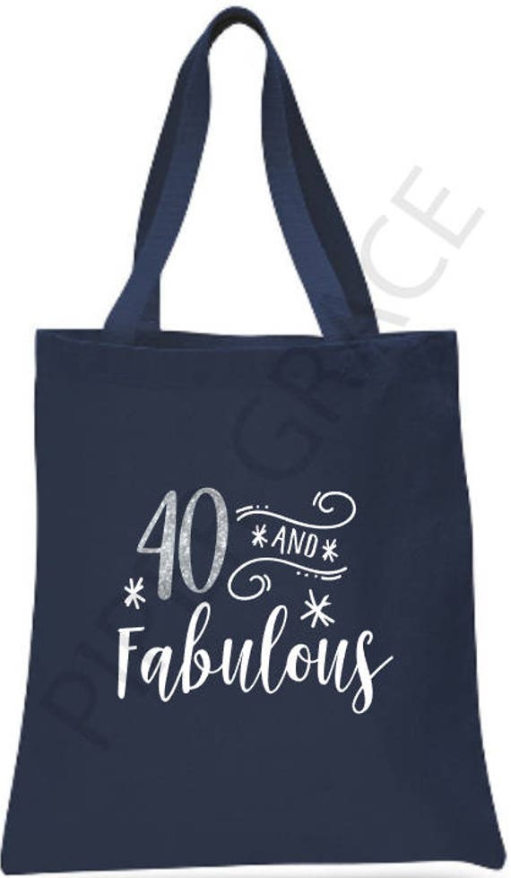 40th Birthday Tote Bag 40th Birthday 40th Birthday Gift