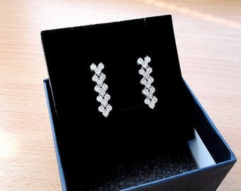 Bridal earrings wedding earrings cz bridal jewelry bridesmaid earrings prom bridal spring wedding jewelry bridesmaids earring cubic zirconia