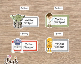 Star Wars School name labels • Labels for school • School labels • Stickers for kids • This belong to stickers • labels school supplies