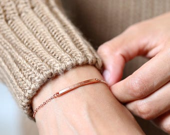Delicate Name bracelet Personalized Jewelry Monogram bracelet Personalized wife - 1BR