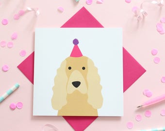 Birthday Cocker Spaniel Cards