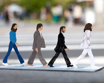 The Beatles Abbey Road Pop Up Card, The Beatles Abbey Road 3D Card, The Beatles Gift, Beatles Pop Up 3D Lovepop Card, The Beatles Abbey Road