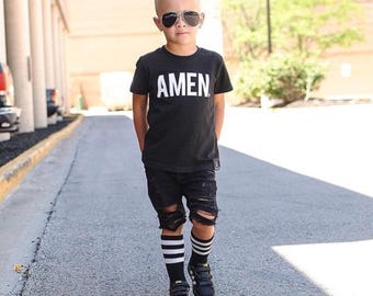 Black Distressed Shorts // Boys Skinny Ripped Shorts // Trendy Baby/Toddler Clothing // Toddler Boy Gift // Unisex Black Skinny Jeans