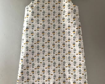 Girls A-line Dress, fully lined