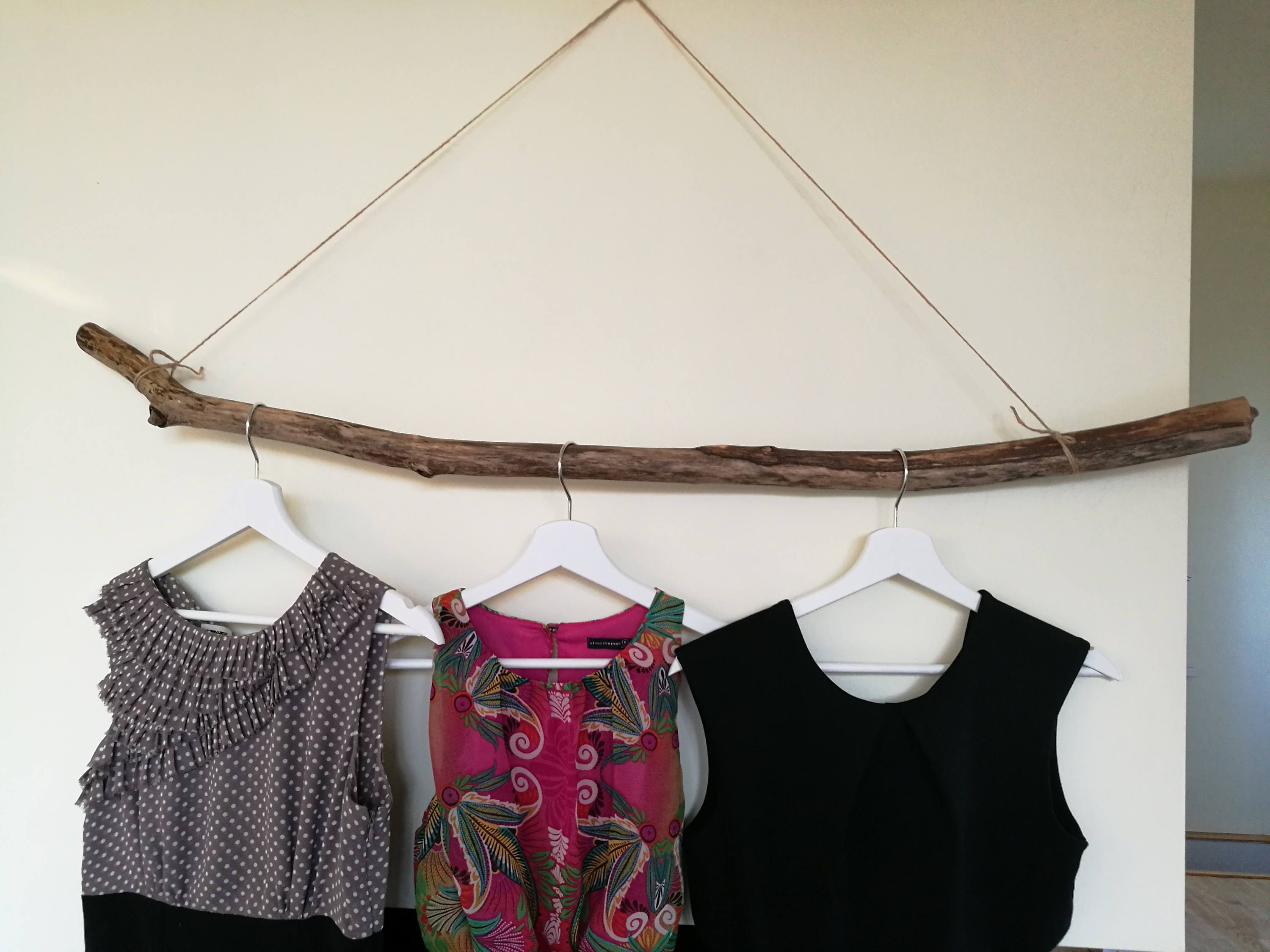 44 Long Driftwood Branch Drift Wood Clothing Rack Wall