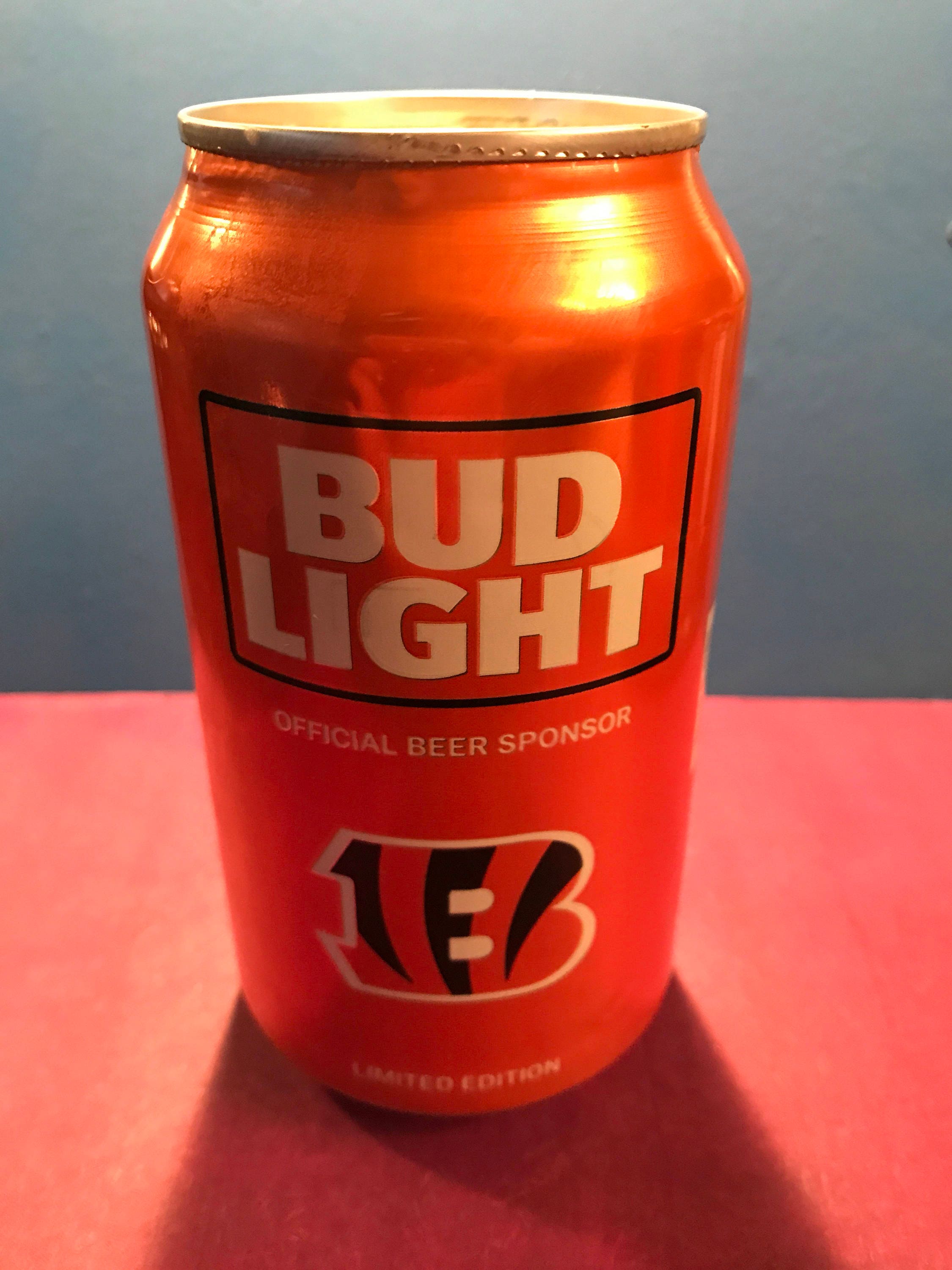 Cincinnati Bengals NFL 2017 Bud Light Beer Can Candle