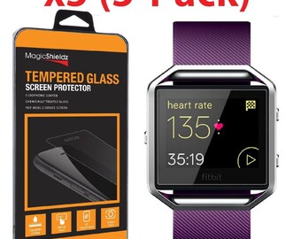 Premium Tempered Glass Screen Protector Guard for Fitbit Blaze Smart Watch by Ciella