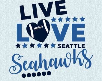 Seattle Seahawks SVG,DXF,studio file,clipart,vector, seahawks cut file,live love seahawks, cricut, silhouette cameo