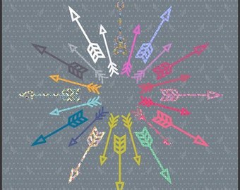 Quilt Kit, Wallhanging Kit, Laser Cut Appliqué Kit, Appliqué Kit, Arrows Quilt, Arrow Quilt Kit, Native Rays, by Madisen Hastings