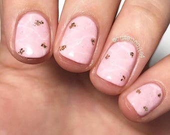 Sheer Class - Sheer pink nail polish with micro glitters