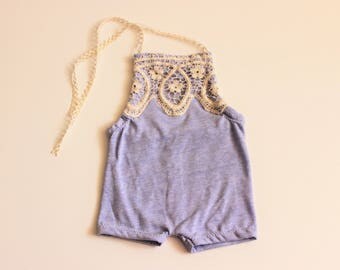 baby 1st birthday outfit girl, Blue Purple baby romper, Periwinkle Baby Romper, Baby Girl Romper, Cake Smash Outfit, Lace Romper,baby romper