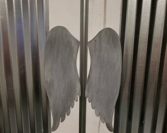 Angel Wings Wall Decor Wood Angel Wings Shabby Chic Wall Decor French Country Sign Decor Nursery Baby Shower