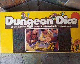 1977 Dungeon Dice Vintage Board Game Parker Brothers Escape The 1977 Dungeon Dice Vintage Board Game Parker Brothers Escape The