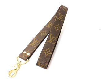Louis Vuitton Upcycled Lanyard College ID holder/keychain.