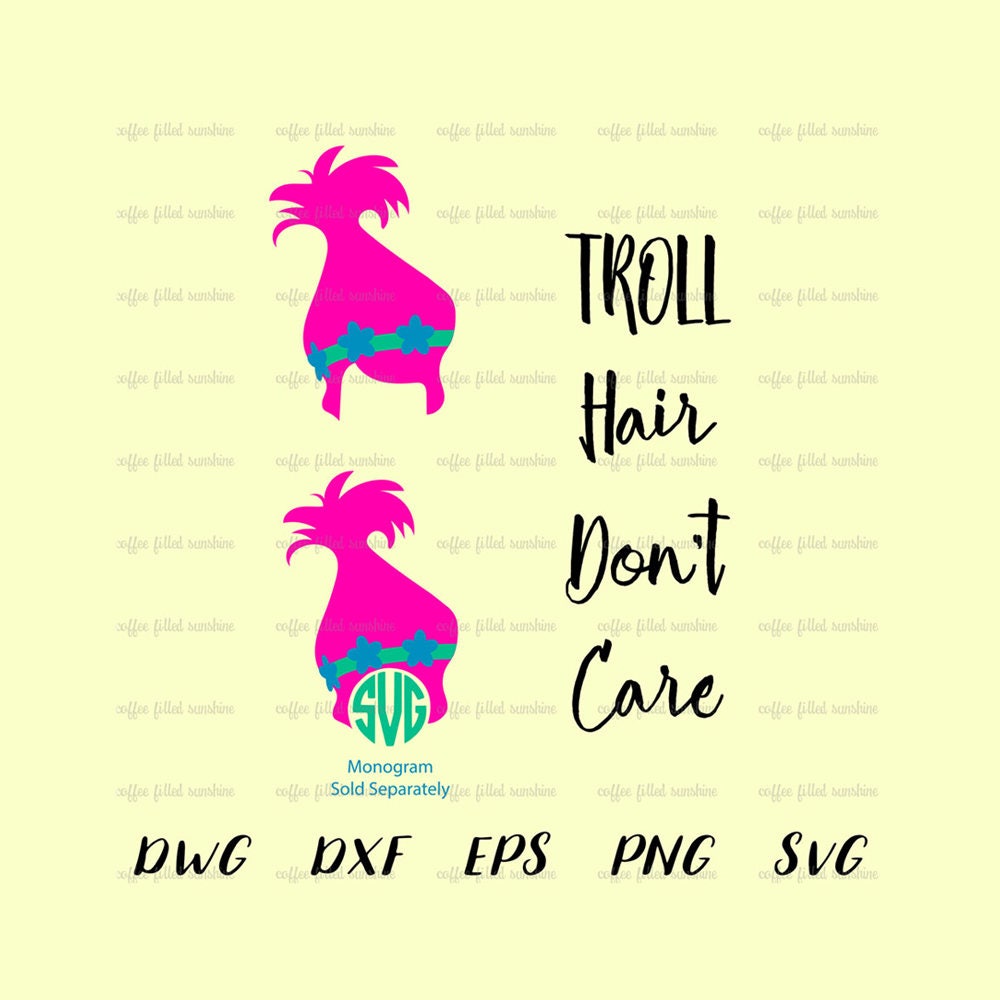 Download TROLLS SVG POPPY, Trolls Birthday, Digital Cut File, Poppy ...
