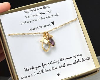 Mother in law gift , mother in law wedding gift , mother of the bride gift,mother of the groom gift ,mother daughter necklace , wedding gift