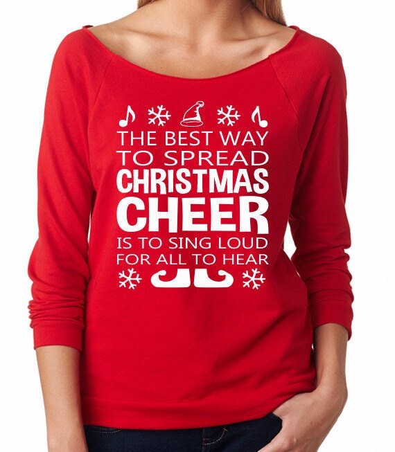 the best way to spread christmas cheer sweatshirt